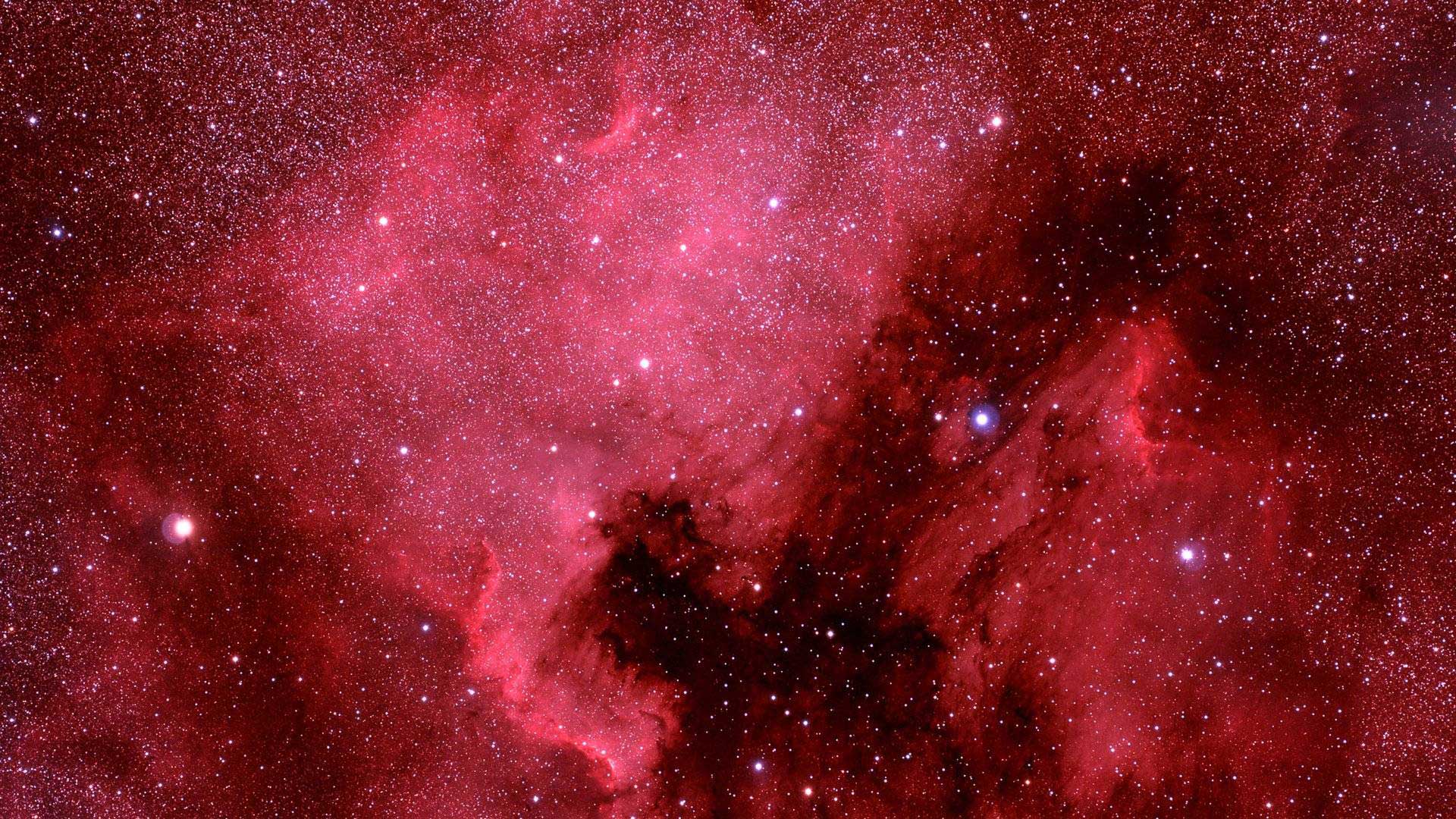 NGC 7000 North America Nebula in hydrogen-alpha emission